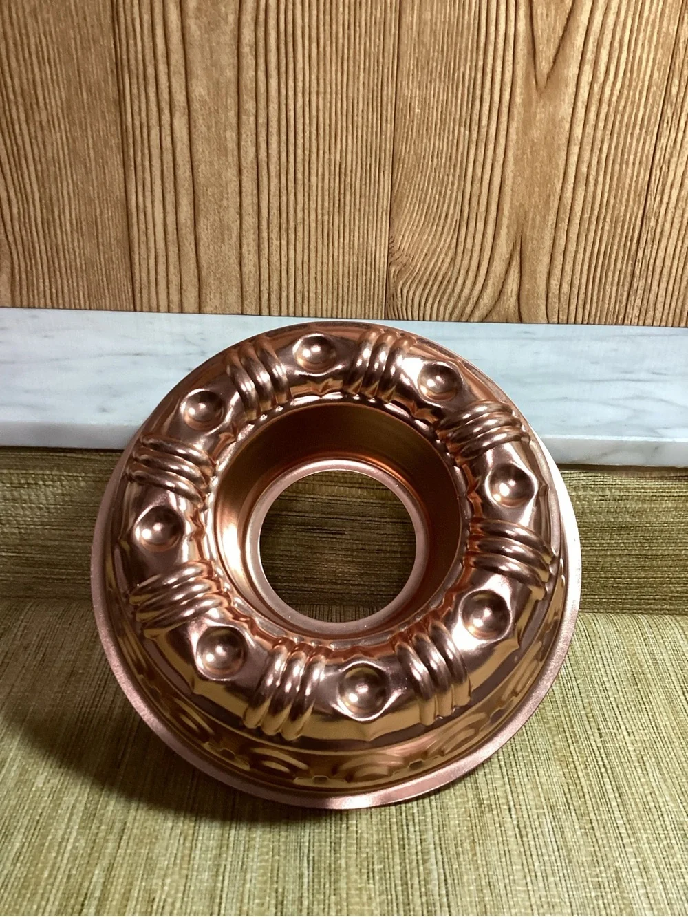Vintage Copper Bundt Cake Mold 8.5”